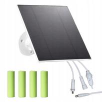 Panel Solarny Regulowany 6-12V Na Baterie Do Kamer Typ C Moc 5W