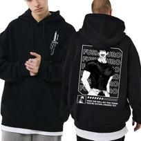 Anime Jujutsu Kaisen Fushiguro Toji Graphic Print Hoodie Unisex Unisexga Cosplay Sweatshirts Gothic Streetwear Unisex's Oversized Clothes L