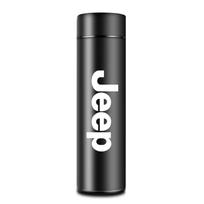 Jeep Automobiliui Nerūdijančio Plieno Termoso Butelis LED Išmanusis Temperatūros Puodelis Jeep Grand Cherokee Wrangler Gladiator Compas juoda