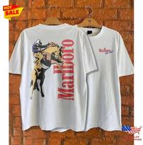 Vintažinis 1990-ųjų Marlboro! Vyriški marškinėliai Kaubojiški marškinėliai Unisex Visų dydžių Tee S