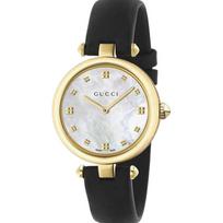 Gucci YA141404 Diamantissima motinos perlo moteriškas laikrodis 32mm juoda