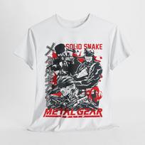 MGS1 Snake Tshirt Metal Gear Solid Vintage Tops SnakeRaiden MGS Sons of Liberty Unisex Women Clothes Unisex Tee Cotton Clothing XL