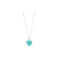 Tiffany & Co. Mažas širdelės formos pakabukas ant grandinėlės Moteriška grandinėlė Sidabrinė 72155726 F,Silver