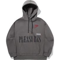Li Ning X Pleasures Collaboration Skateboard Series Letter Loose Hoodie Casual Long Sleeve Sweatshirt Men Hoodies Street-Grey AWDUF35-3 XL