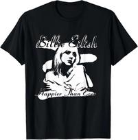 Official Billie Eilish Happier Than Ever Black T-Shirt S