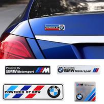 Car Styling Emblem Aluminum Alloy Car Fender Trunk Badge Stickers For Bmw M E90 E60 F30 F10 E39 E36 F20 G30 G20 E87 E92 E91 6*5.5cm sidabras
