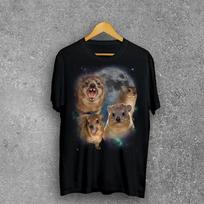 90s Retro Hyraxes Moon T-shirt, Screaming Hyrax Meme Shirt, Funny Shirts S