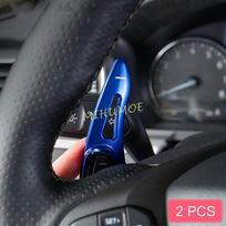 Aluminum Steering Wheel Paddle Shifter Extension Gear Shift Trims For Ford Explorer 2020 2021 2022 Blue