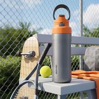 Beddybear Dual-Drink Sports Insulated Bottle 600ml ryški oranžinė spalva