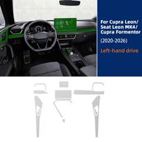 For Cupra Leon Seat Leon MK4 Formentor 2020-2026 Car Interior Protection Film Dashboard Screen Transparent Sticker Anti-scratch