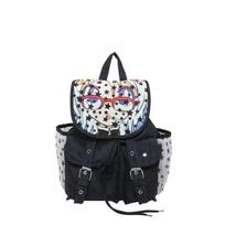 Newest Dot Design Backpack Roomy Unisex Canvas Shoulder Bag Fashiable and Versatile for Daily Use Outdoor Commuting Bag tamsiai mėlyna spalva