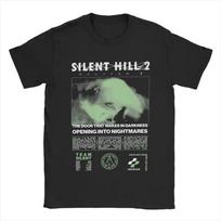 Men Silent Hill 2 T Shirts Cotton Clothing Casual Short Sleeve Round Neck Tee Shirt Adult T-Shirts 72473 S įvairiaspalvis