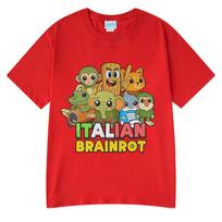Italian Brainrot Funny Cartoon Meme Graphic T Shirts Unisex Women Clothing Fashion Summer 100% Cotton Casual Short Sleeve T-shirts S