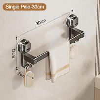 Superior Quality Aluminum Towel Rack 30CM/40CM Wall Mounted Towel Storage Hanger Suction Cup Strong Load-bearing Towel Holder