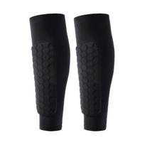 1Pc/2Pcs Soccer Shin Guards Calf Shin Splint with Honeycomb Pads Compression Sleeves Supports for Adults M 2pcs juoda