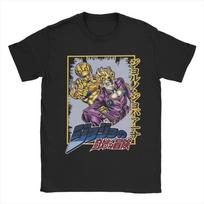 Strongest Stand Jojos Bizarre Adventure T Shirts Men 100% Cotton Novelty T-Shirt O Neck  Tee Shirt Short Sleeve Tops Summer S įvairiaspalvis