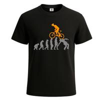 Motorcycle Pit-bike Biker Evolution Mens T-shirt Gift Party Novelty Top Tee S įvairiaspalvis