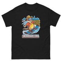 Snowboard Iowa Prairie Dog Usa Snowboarding Animal T Shirt S įvairiaspalvis