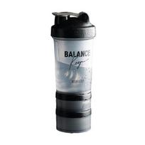 1 Set 500ml Shaker Bottle Anti-slip with Leak Proof Drop-resistant Large Capacity Handle Protein Mixer 500ML B pilka