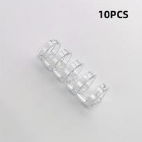 10Pcs 5-Ring Binding Spines Snap Split Binder Rings Plastic Round Loose-Leaf Rings Comb Folio Binder Stationery Office Supply gryna