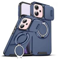 Armor Funda For Oppo Reno 14 Pro 14F 5G Case Slide Camera Lens Protector Phone Case For Reno14 F 14pro Reno14F Ring Holder Cover OPPO Reno14 F