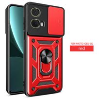 For Motorola G85 Case Moto G34 G55 G35 G75 S50 Neo Cover Magnetic Ring Holder Armor Phone Case Slide Camera Protect Back Cover Motorola S50 Neo