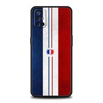 France flag Phone Case For OnePlus 12 11 10 9 8 7 7T Pro 12R 10R 9RT 9R 8T Nord N100 N200 N10 2T CE 2 5G Soft Black Cover For OnePlus 7