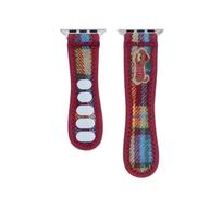 Apple Watch Strap: Velcro Suede Design Illustration 38/40/41/S10(42)mm vaivorykštės spalva