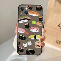 Sushi Food Phone Case For iPhone 17 Air 16 15 13 11 12 14 Pro Max 13 12 mini 15 16 Plus 16e Cover Coque For iPhone 11