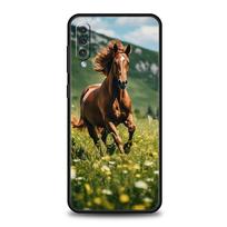Beautiful Brown Horses Phone Case For Samsung A56 A36 A26 A24 A12 A14 A16 A50 A70 A20E A22 A40 A34 A54 A42 A52 5G A04s A06 Cover Galaxy A10e