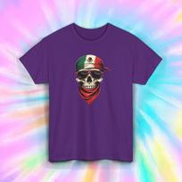 Mexican Skull T-Shirt Cool Bandana Sunglasses Dia de Los Muertos S-5XL S įvairiaspalvis