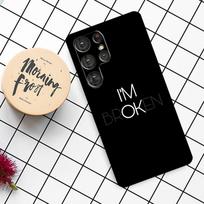 Sad depression Black Word Case For Samsung Galaxy S25 Ultra S23 S22 S21 S20 S24 Ultra S9 S10 Plus S25 FE Phone Cover For Galaxy S9
