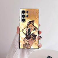 Navia Genshin Impact Sexy Phone Case For Samsung Galaxy S25 S24 S22 S23 Ultra S21 S20 Plus 5G Frosted Non-Slip Full Soft Cover samsung S23