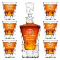 Zestaw Karafka 6 Szklanek Do Whisky Z Grawerem Prezent Dla Faceta Urodziny