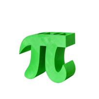 Creative Pi Pen Holder Math Festival Stationery Box Durable 3.14 Pi Day Gift  Student žalia