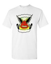 Ringer Tee T shirt Vtg Tattoo Art American Traditional Skull Hot Rod Drag Race 6 S įvairiaspalvis