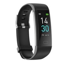Smart bracelet accurate thermometer heart rate blood pressure oxygen monitoring,black