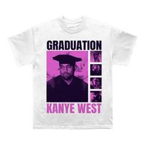 Kanye West Graduation Advert Graphic 2026 Unisexs TShirt Unisex ONeck 100 Cotton Short Sleeve Oversized Y2k Fashion Popular Tee S įvairiaspalvis