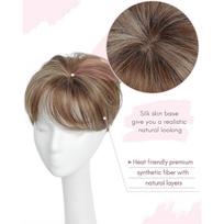 Hair Toppers for Women Short Pixie Cut Wigs Highlight Clip In Pieces for Thin