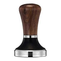 2025 Latest Model 51mm Coffee Tamper Powder Hammer Pressing Walnut Handle Coffee