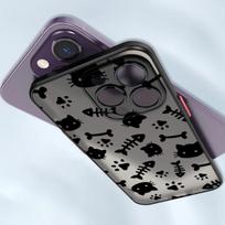 Case for iPhone 17 Pro Max 16 Plus 13 Mini 12 15 7 8 SE 11 XS XR 14 Air Funda Back Phone Cover Cat Dog Paw Print iPhone 12