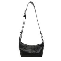 Leather Shoulder Bag Glossy Messenger Bag Pillow Bag Adjustable For Leisure Commuting Dates juoda