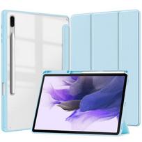 For Galaxy Tab A9 Plus Tablet Protective Case Acrylic Transparent Tri-Fold Flip Leather cover Lightweight A9 23