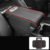 with Tissue Box Car Armrest Box Increased Support Center Console Pad  Car Interior 3 in 1-Black Red