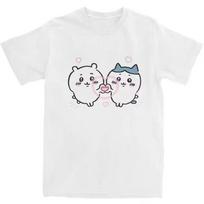 Hachiware Chiikawa Love Japanese cartoon Unisex Short Sleeve Tee S-5XL S įvairiaspalvis