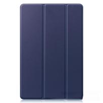 Tablet Case For Galaxy Tab S11 Ultra SM-X936B Tri-Fold Foldable Stand Protective Case For Tab S11 Ultra tamsiai mėlyna spalva
