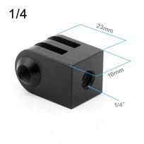 Mini 1/4  M6 trikojo varžto adapteris Aliuminio monopodo tvirtinimo pagrindas 13 12 11 10 9 veiksmo kamerų priedams