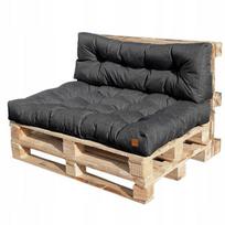 Poduszki Ogrodowe Pikowane Na Euro Palety 120X40 Ciemny Szary Oxford