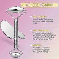 Stainless Steel Gua Sha Set & Facial Massage Roller Instrument