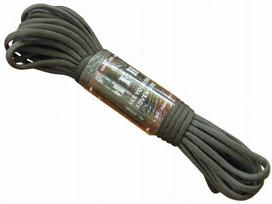Linka Paracord Mfh, 4 Mm, 15,24 M, Szara, Wytrzymałość 250 Kg